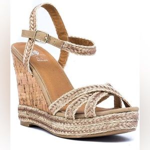 GC Shoes Women's Carmela Espadrille Wedge Sandal
